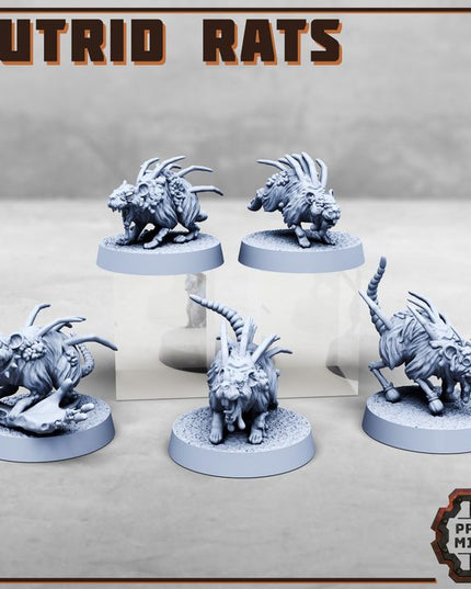 Putrid Rats - Mutated Hellspire Creatures x5