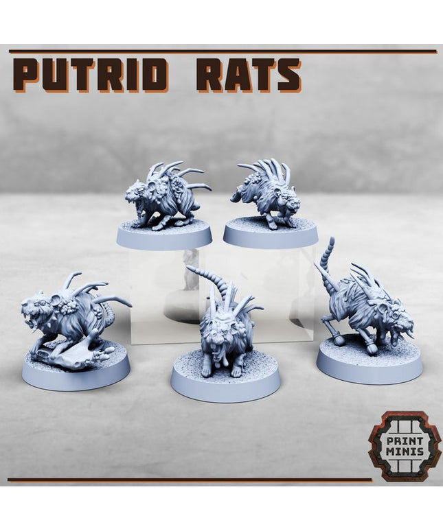 Putrid Rats - Mutated Hellspire Creatures x5