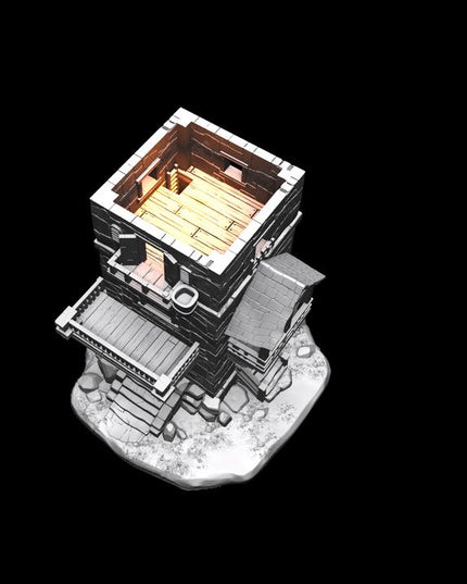 IDP05T07 Charion Supportless House Tower :: Iridium Places 5 :: Black Blossom Games