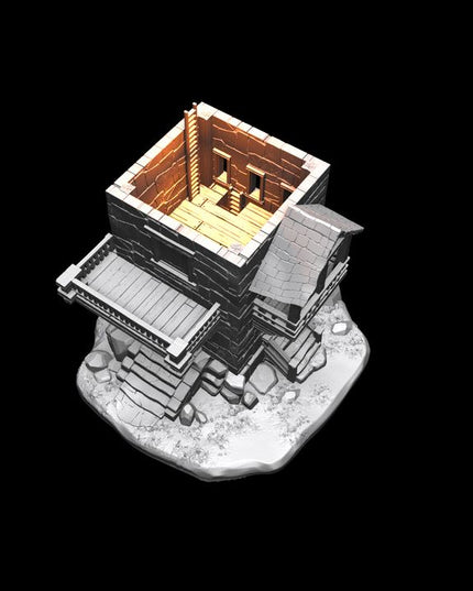 IDP05T07 Charion Supportless House Tower :: Iridium Places 5 :: Black Blossom Games