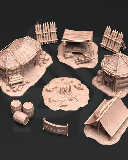 Camp Site Terrain Set - A Place of Respite