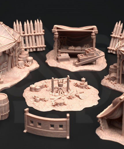 Camp Site Terrain Set - A Place of Respite