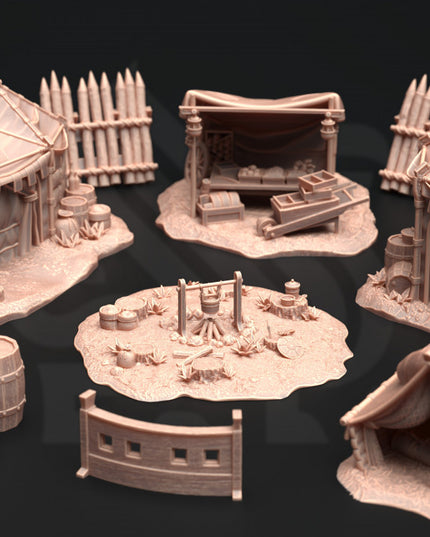 Camp Site Terrain Set - A Place of Respite