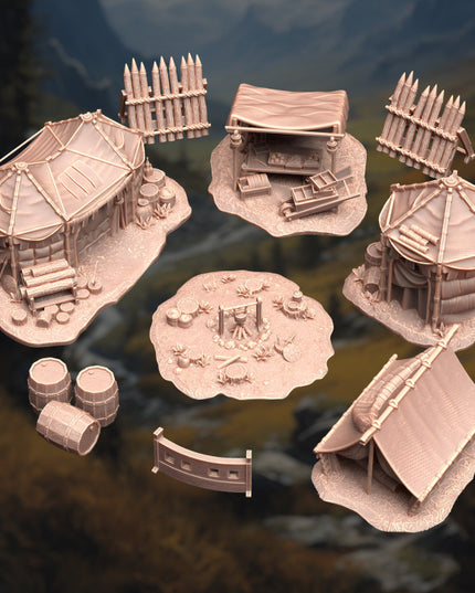 Camp Site Terrain Set - A Place of Respite