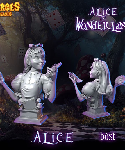 Alice in wonderland Bust