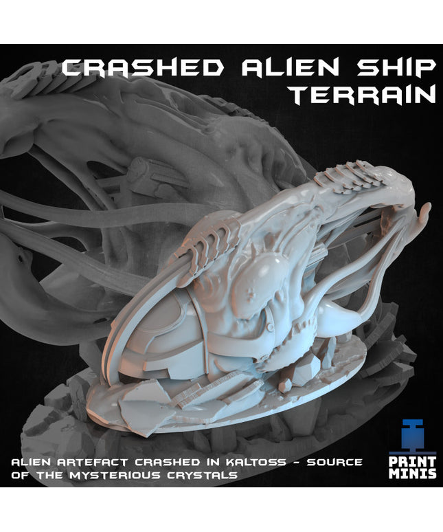 Crashed Alien Space Ship Terrain - Expedition Collection