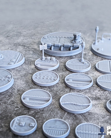 Ironside Docks Scenic Bases - 22 miniatures!