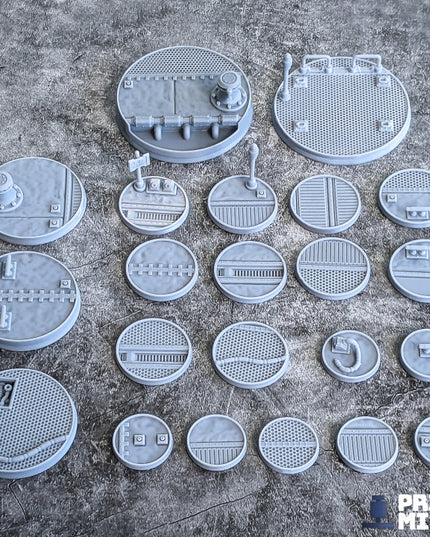 Ironside Docks Scenic Bases - 22 miniatures!