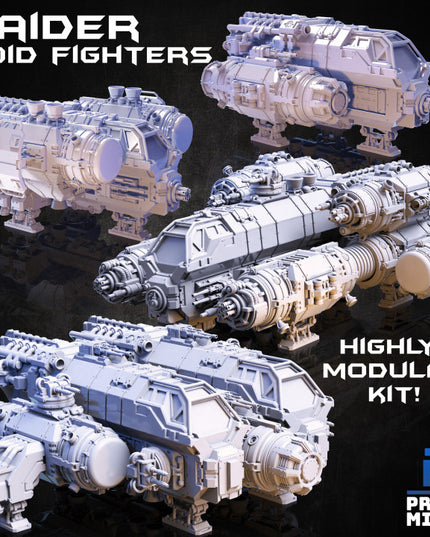 Raider Void Fighter Space Ship (highly modular kit) - In Orbit Collection