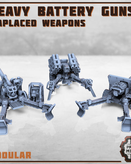 Heavy Battery Guns x3