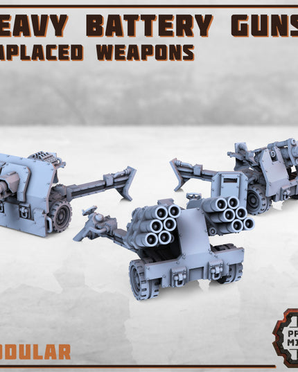 Heavy Battery Dioramas x3