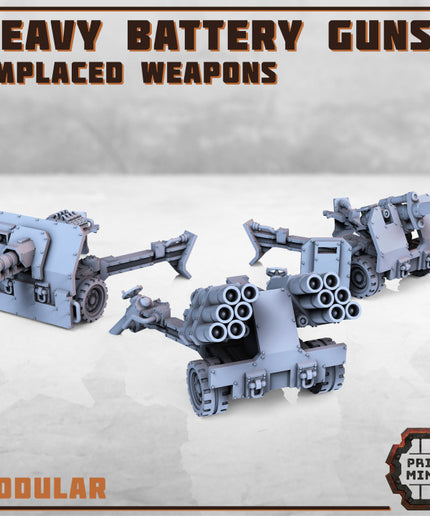 Heavy Battery Guns x3
