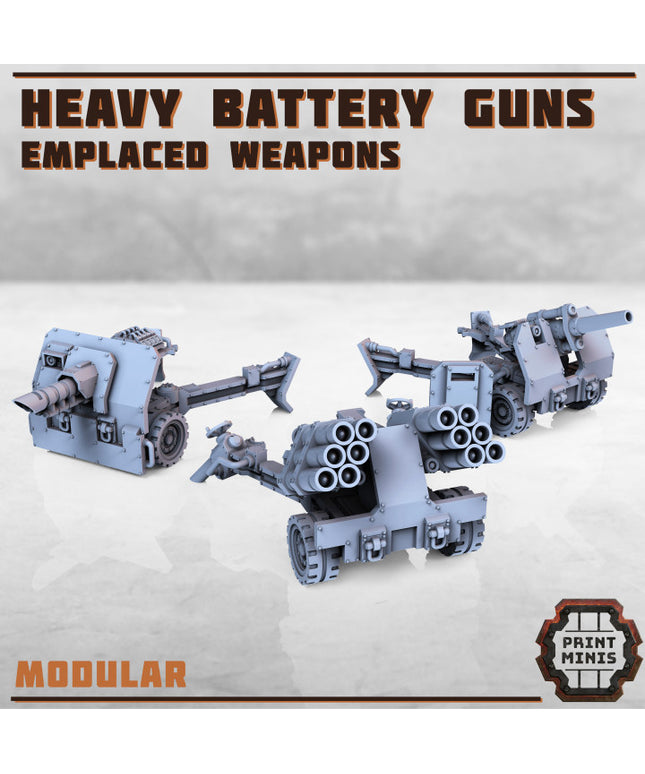 Heavy Battery Guns x3
