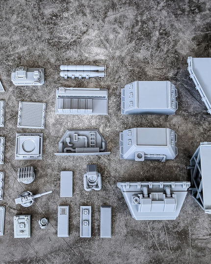 Wolfrum Class Combat Ship & Cargo Vessel (Modular) - Ironside Docks Collection