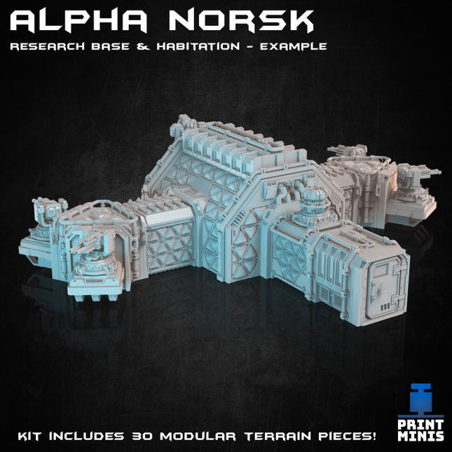 Alpha Norsk Habitation Facility - Modular Kit - Expedition Collection