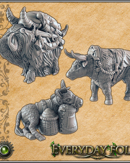 Everyday Folk / Donkey, Pak Yak, Oxen