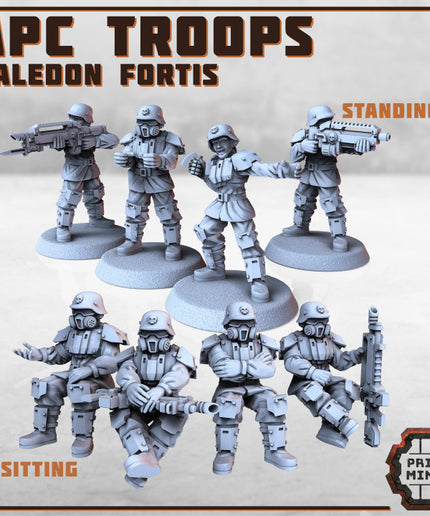 Kaledon Fortis APC Troops x7