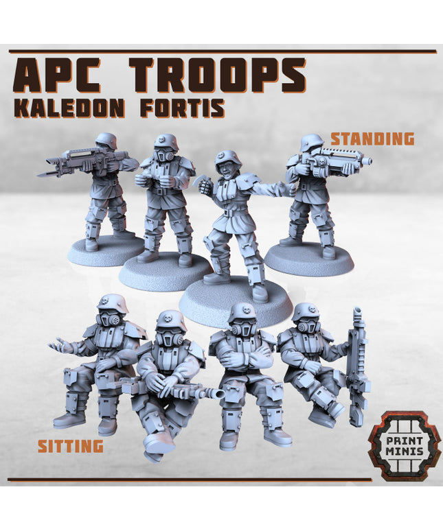 Kaledon Fortis APC Troops x7