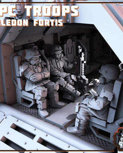 Kaledon Fortis APC Troops x7