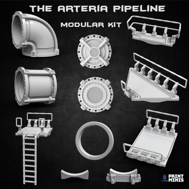 Modular Arteria Pipeline & Oil Mining Machines - The Iron Guard Collection