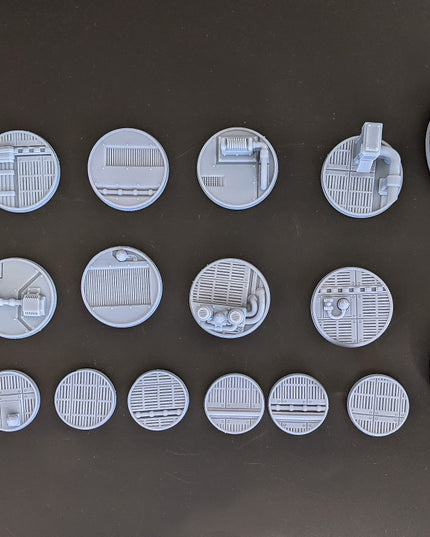 Dieselpunk Scenic Bases - 19 miniatures - The Iron Guard Collection