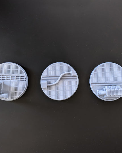 Dieselpunk Scenic Bases - 19 miniatures - The Iron Guard Collection