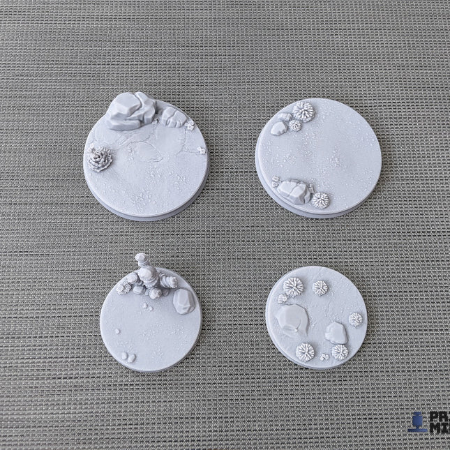 Alien Desert Scenic Bases - 18 miniatures - Dimozian Sands Collection