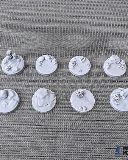 Alien Desert Scenic Bases - 18 miniatures - Dimozian Sands Collection