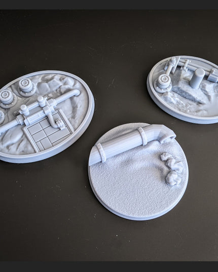 Junk Mining Planet Bases - 20 miniatures - Space Pirates Collection
