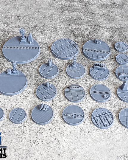 Evil Laboratory Scenic Bases - 22 miniatures - The Outbreak Collection