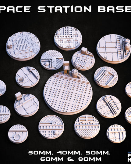 Space Station Bases x18 - In Orbit Collection 3D File Logo