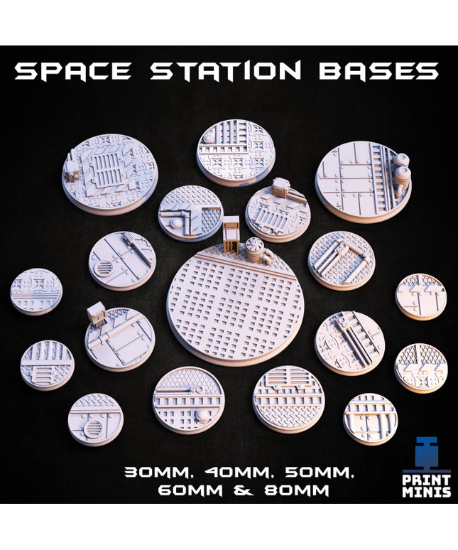 Space Station Bases x18 - In Orbit Collection 3D File Logo