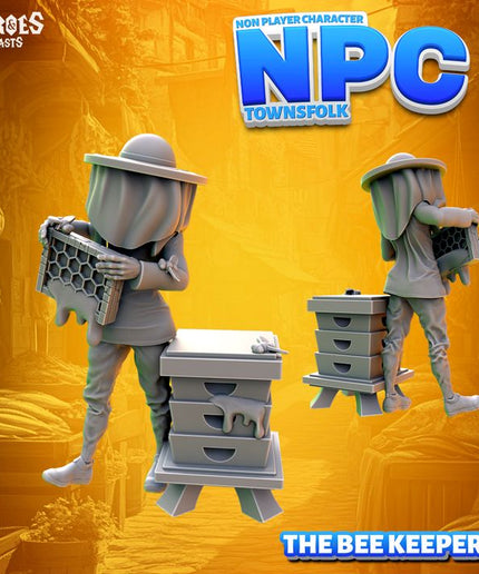 Bee Keeper + hive