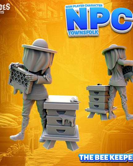Bee Keeper + hive