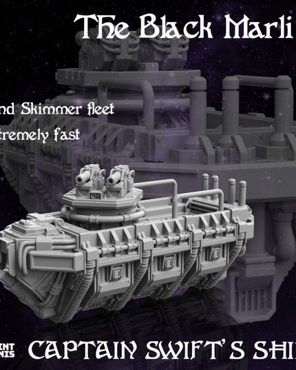 The Black Marlin - Pirate Skiff - Space Pirates Collection
