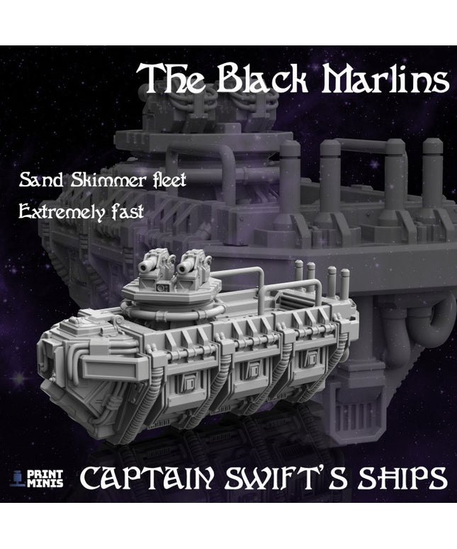 The Black Marlin - Pirate Skiff - Space Pirates Collection