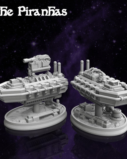 The Piranhas - Drone Defence Boats - Space Pirates Collection
