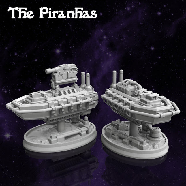 The Piranhas - Drone Defence Boats - Space Pirates Collection