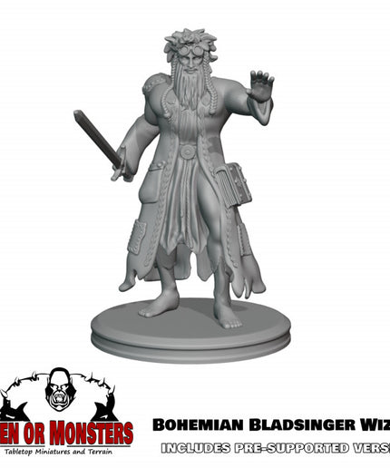 Bohemian Bladesinger Wizard - 1 Figure