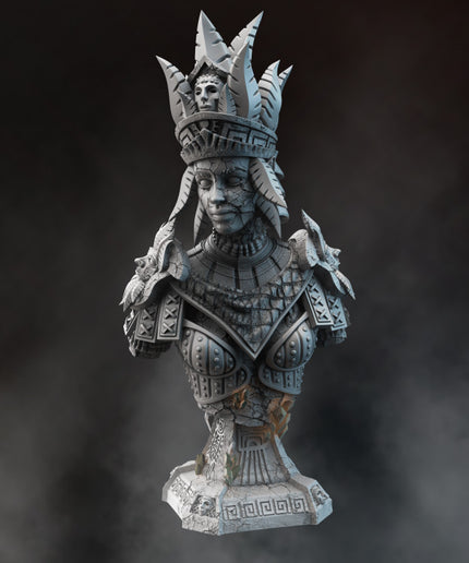 BUST - Earth Genasi Geomancer - Ruby Silt