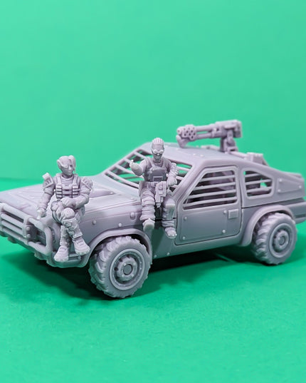 Wasteland Race Car - Gertrude w/ Outlaw Drivers