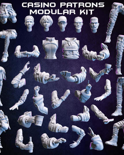 Casino Patrons (modular NPCs) - The Broken Chip Collection