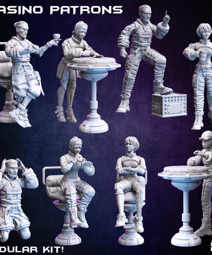 Casino Patrons (modular NPCs) - The Broken Chip Collection