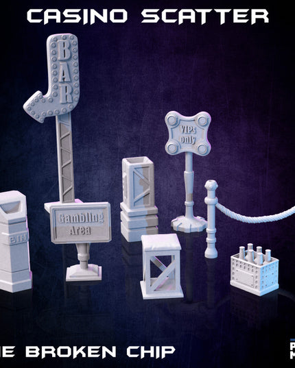 The Broken Chip Collection - drink away your troubles and gamble all your coins!