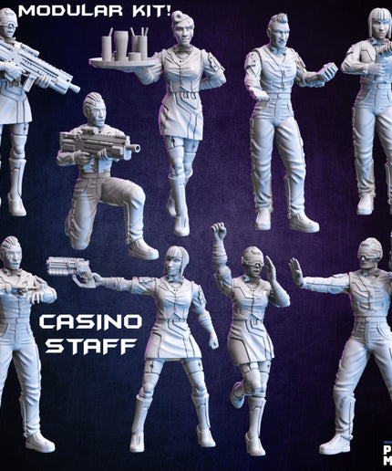 Casino and Bar Staff (modular) - Broken Chip Collection