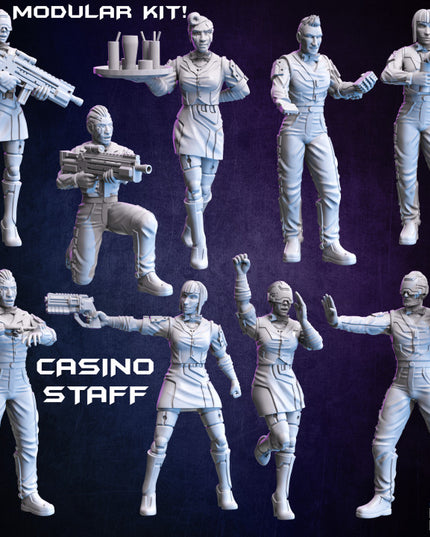 Casino and Bar Staff (modular) - Broken Chip Collection