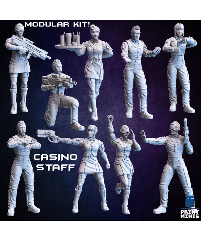 Casino and Bar Staff (modular) - Broken Chip Collection