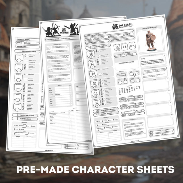 DM Stash Jan '24 5E Campaign - Lifting the Veil Pt I: Adventure Calls
