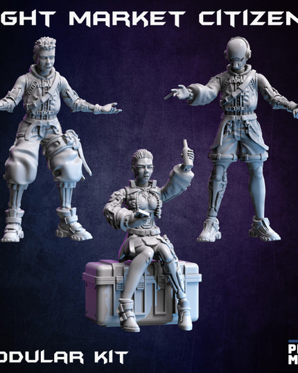 Night Market Citizens (modular kit) - Night Market Collection