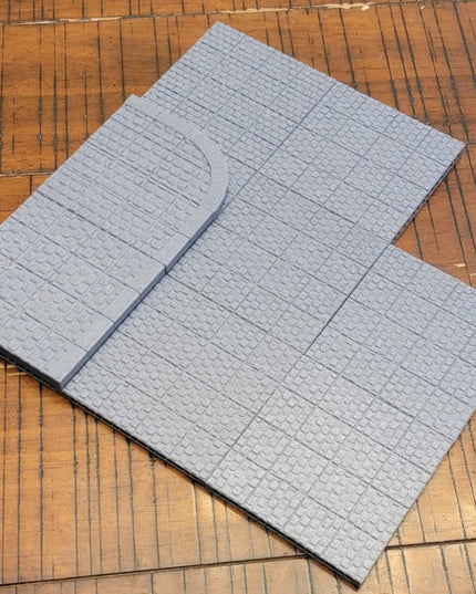 OpenLOCK City Street Tiles with raised sidewalks